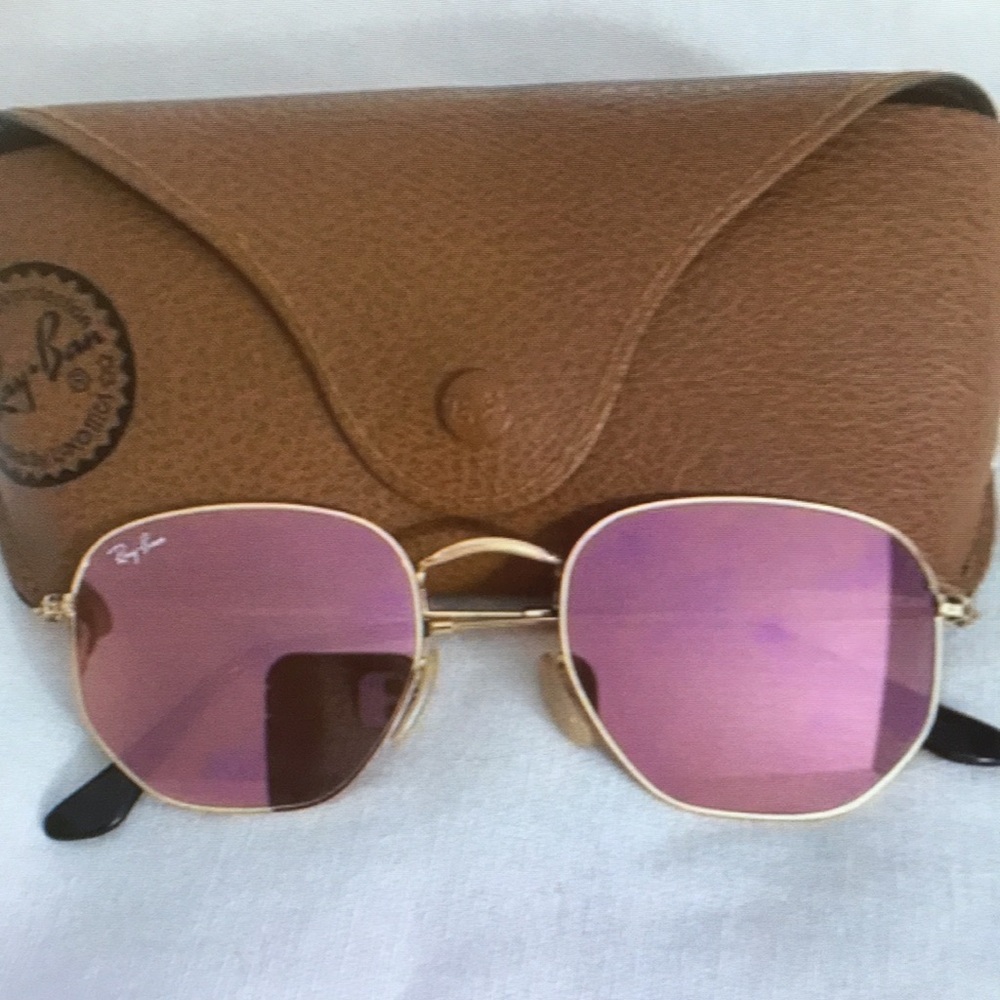 Ray-Ban Pink Sunglasses with Case
